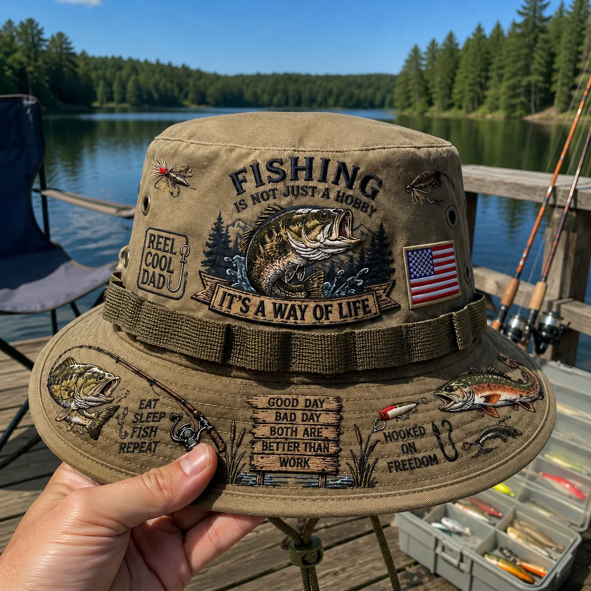 Last Day Promo: 49% OFF đŁ Fishing Is a Way of Life Boonie Hat