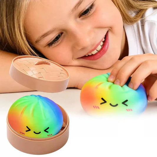 Expressive DumplingSquishy - Blind Box,Mysecret Bun Fidget Toy