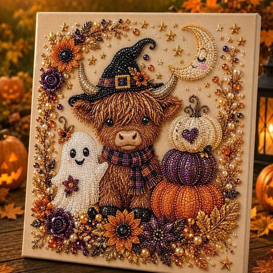 2026 Hot sale🔥Spooky Cute Ghost Themed Pearl 3D Diamond Painting DIY Kit