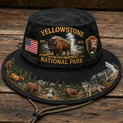 🎖️ Last Day Promo: 49% OFF 🦬 - Yellowstone National Park Adventure Boonie Hat