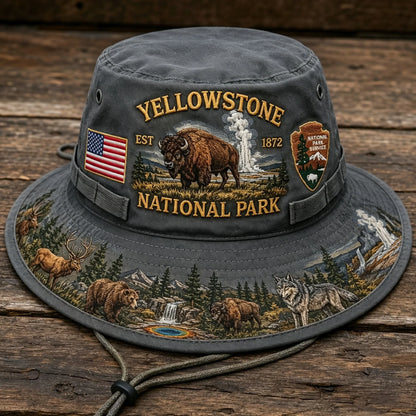 🎖️ Last Day Promo: 49% OFF 🦬 - Yellowstone National Park Adventure Boonie Hat