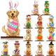 Hot Sale🔥Interchangeable Magnetic Seasonal Pet Wooden Sign | Multi-Animal Styles for Table Decor, Perfect Holiday & Birthday Gift for Pet Lovers