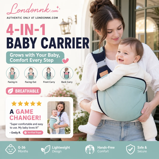 🎉 2026 Sale — Over 30,000 Sold! 👶 4-in-1 Breathable Baby Carrier – 0-36 Months, Front/Back/Facing In/Out – Hands-Free Comfort for Parent & Baby! ✨
