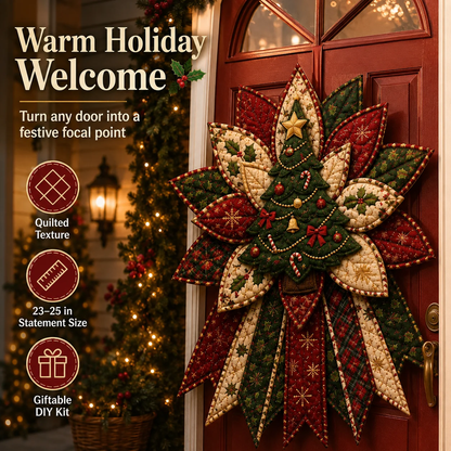 🎄Beginner-Friendly Oversized Christmas Character Quilted Door Hanger Sewing Kit | Complete Kit with All Tools & Step-by-Step Guide Included 💕