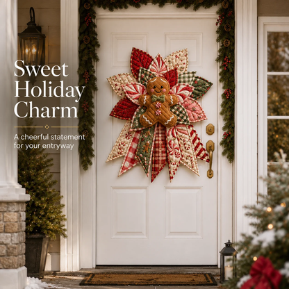🎄Beginner-Friendly Oversized Christmas Character Quilted Door Hanger Sewing Kit | Complete Kit with All Tools & Step-by-Step Guide Included 💕