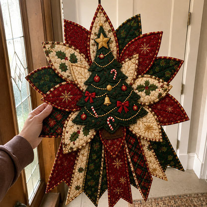 🎄Beginner-Friendly Oversized Christmas Character Quilted Door Hanger Sewing Kit | Complete Kit with All Tools & Step-by-Step Guide Included 💕