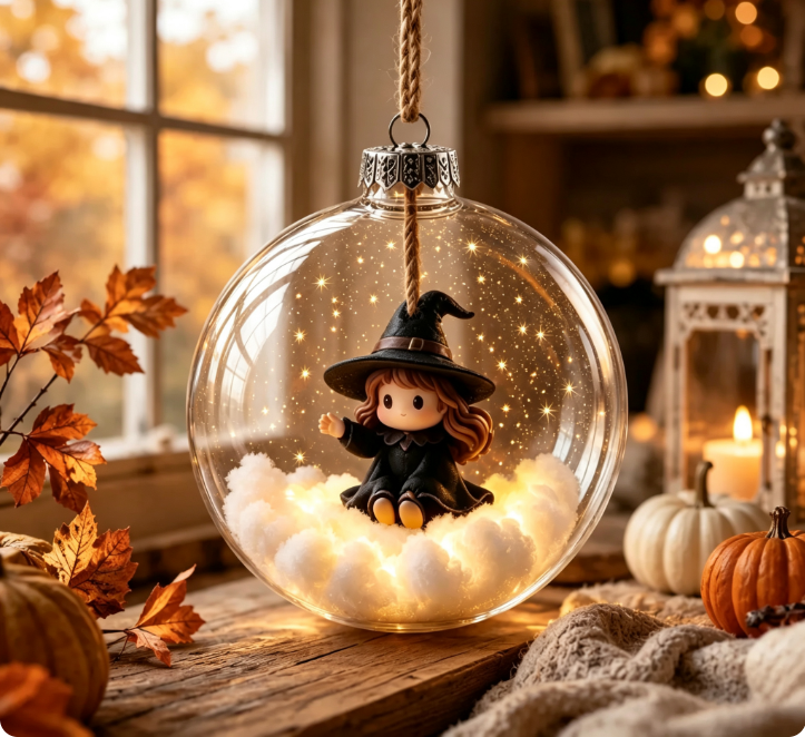 🔥LAST DAY 50% OFF - 🎃Halloween Creative Transparent Ball Decorative Ornament🎃