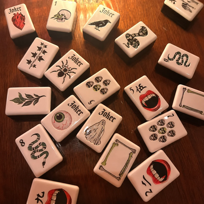 Florvite™ Halloween Haunt American Mahjong Set – 160 Tiles