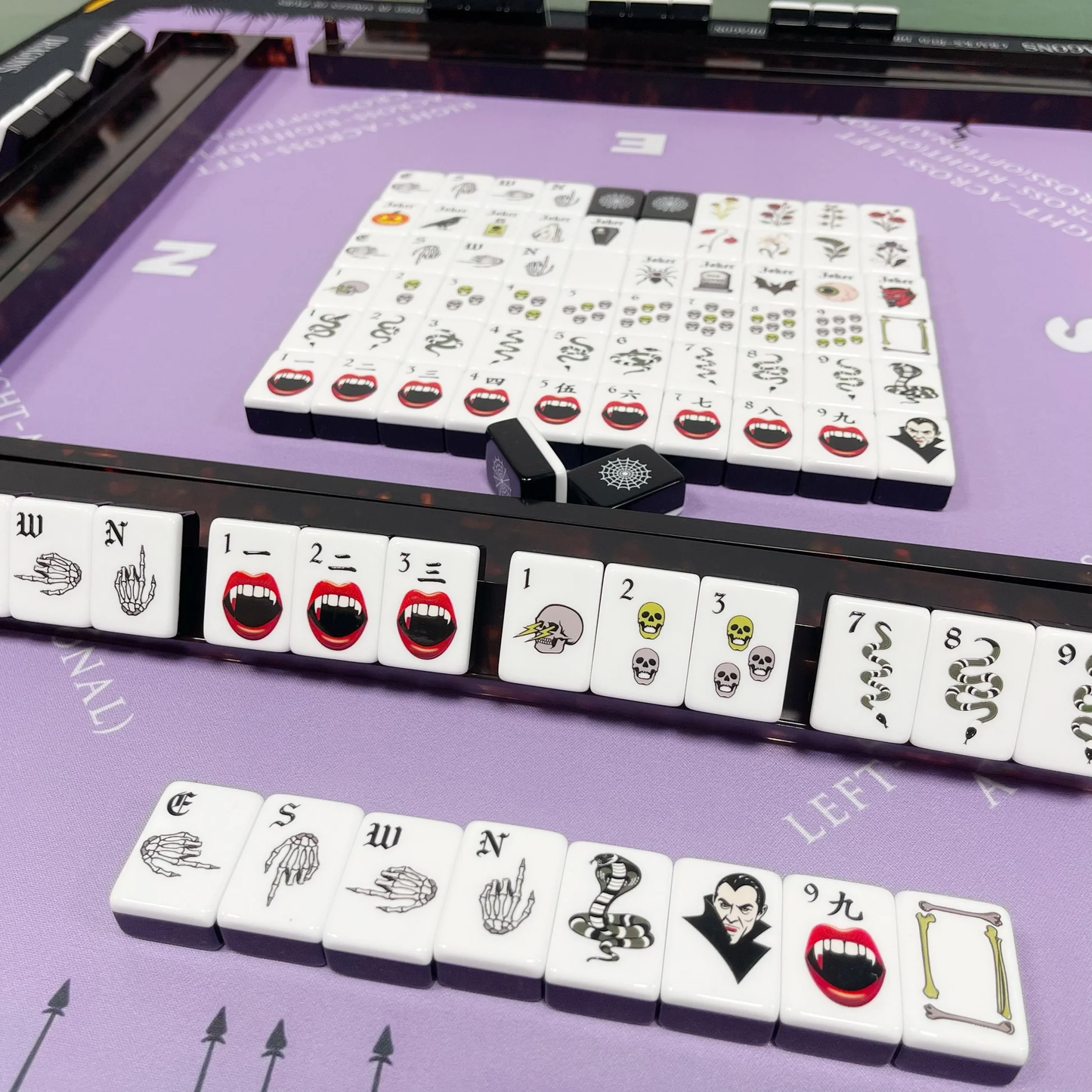 Florvite™ Halloween Haunt American Mahjong Set – 160 Tiles