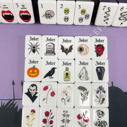 Florvite™ Halloween Haunt American Mahjong Set – 160 Tiles