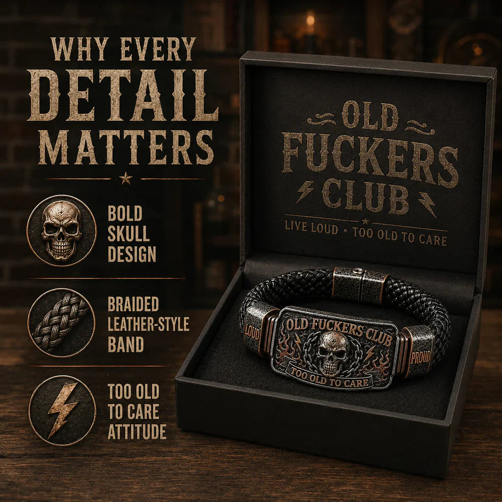 ☠️ Old Fuckers Club & Wild Freedom 🪓 | 2026 Limited Edition Vintage Bracelet