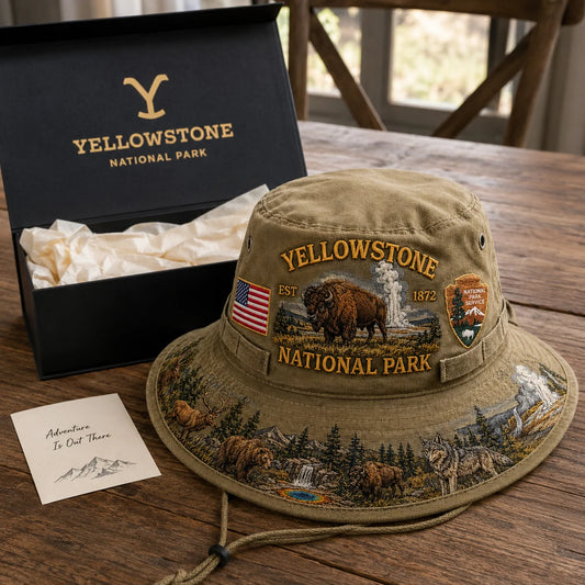 🎖️ Last Day Promo: 49% OFF 🦬 - Yellowstone National Park Adventure Boonie Hat