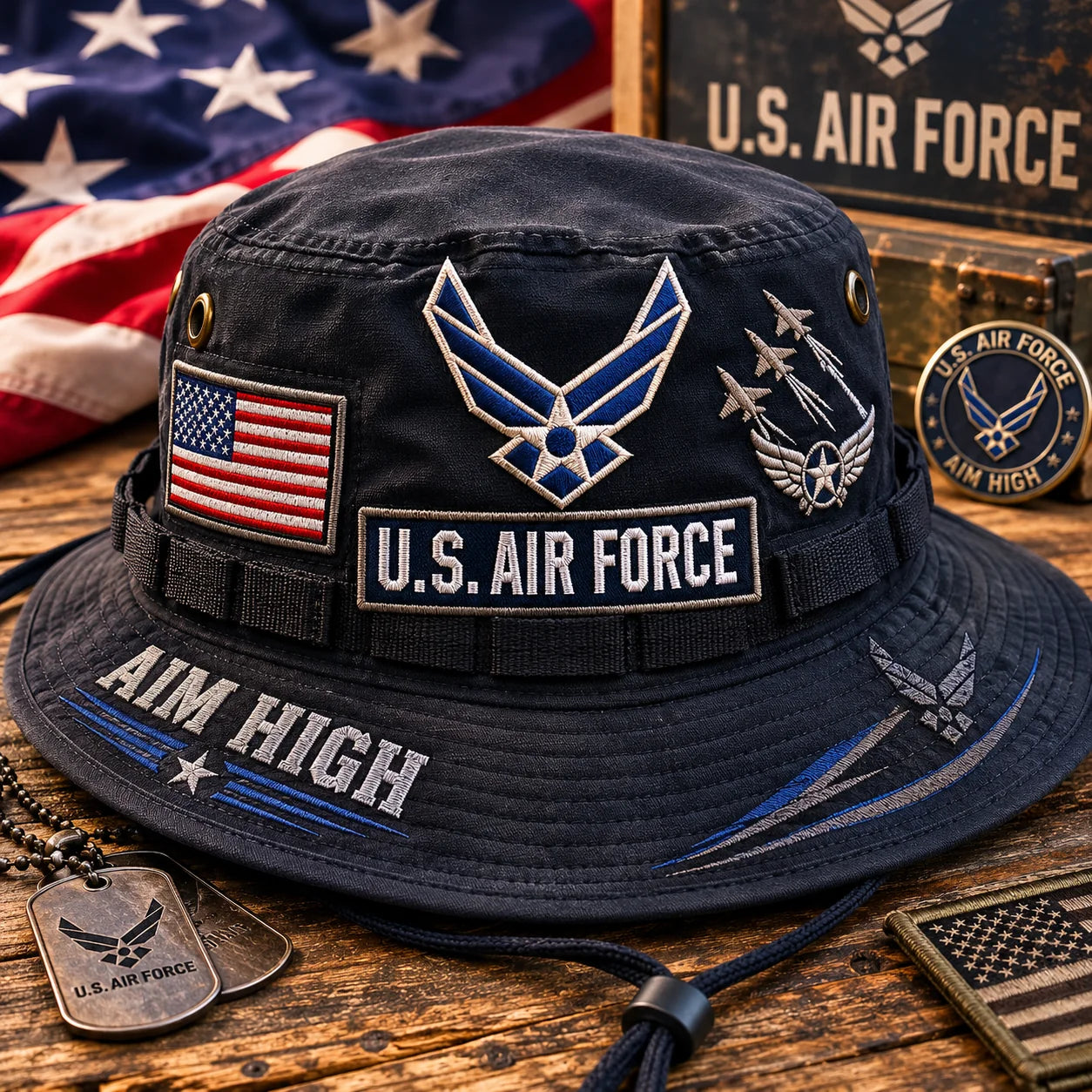 ✈️Last Day Promo: 49% OFF 🎖️ - U.S. Air Force Aim High Tribute Boonie Hat