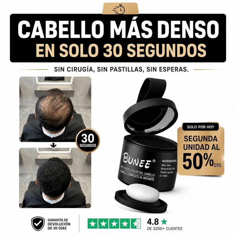 Florvite®- Cabello Más Denso en Solo 30 Segundos Sin Que Nadie Lo Note