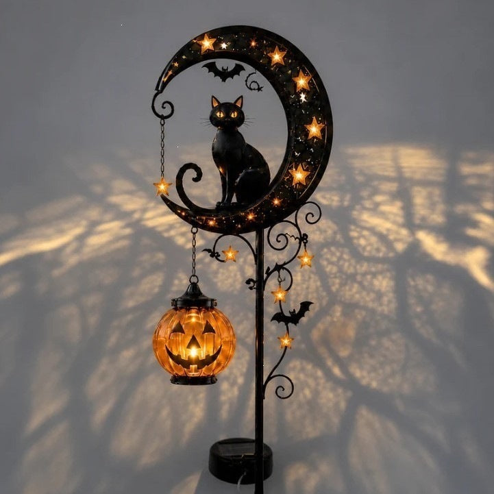 🎃 Halloween Pumpkin Moon Garden Stake Light