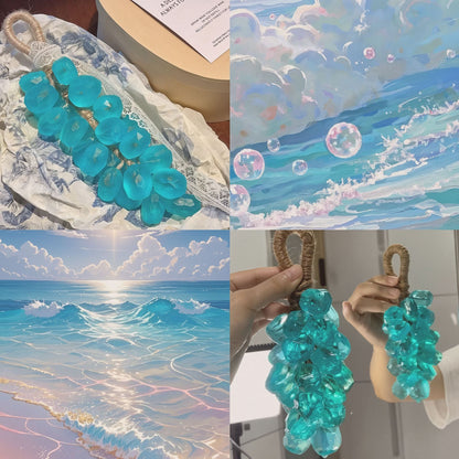 Grape Handmade Soap, Creative Hanging High-Appearance Crystal, Gentle Cleansing & Aromatherapy Deodorizer, Gift for Women & Guests, Wedding Favors & Party Return Gifts