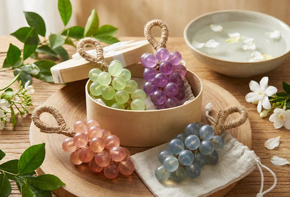 Grape Handmade Soap, Creative Hanging High-Appearance Crystal, Gentle Cleansing & Aromatherapy Deodorizer, Gift for Women & Guests, Wedding Favors & Party Return Gifts