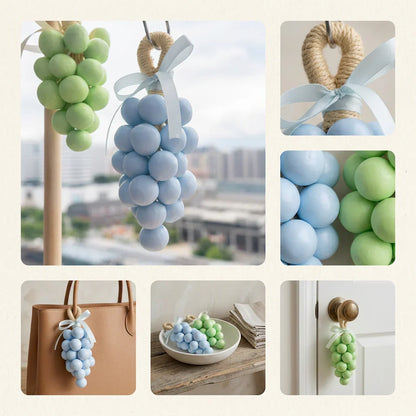 Grape Handmade Soap, Creative Hanging High-Appearance Crystal, Gentle Cleansing & Aromatherapy Deodorizer, Gift for Women & Guests, Wedding Favors & Party Return Gifts