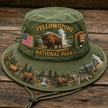 🎖️ Last Day Promo: 49% OFF 🦬 - Yellowstone National Park Adventure Boonie Hat