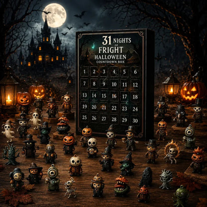 2026 Halloween Countdown Advent Calendar, 15-Day or 31-Day “Nights of Fright” Blind Bag Surprise Gift Box with Collectible Mini Figures & Charms