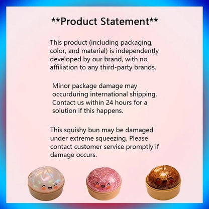 Expressive DumplingSquishy - Blind Box,Mysecret Bun Fidget Toy