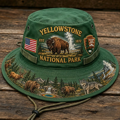 🎖️ Last Day Promo: 49% OFF 🦬 - Yellowstone National Park Adventure Boonie Hat