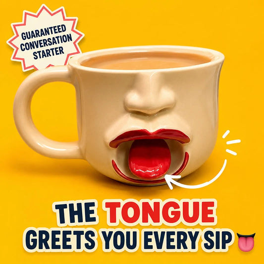 Florvite®-Funny Tongue Out Ceramic Mug