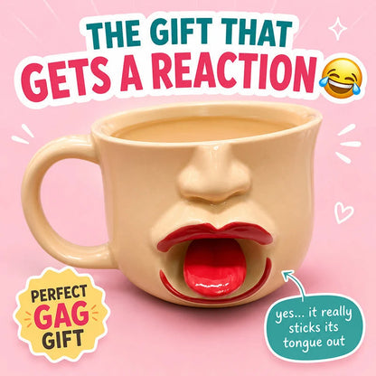 Florvite®-Funny Tongue Out Ceramic Mug