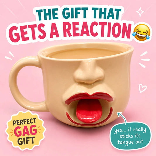 Florvite®-Funny Tongue Out Ceramic Mug