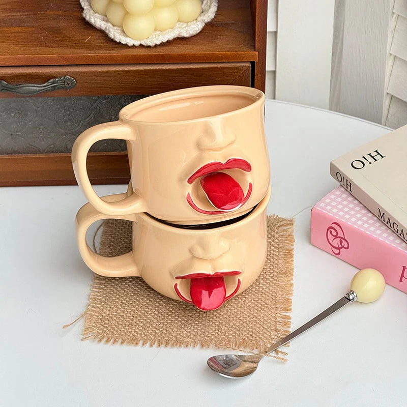 Florvite®-Funny Tongue Out Ceramic Mug